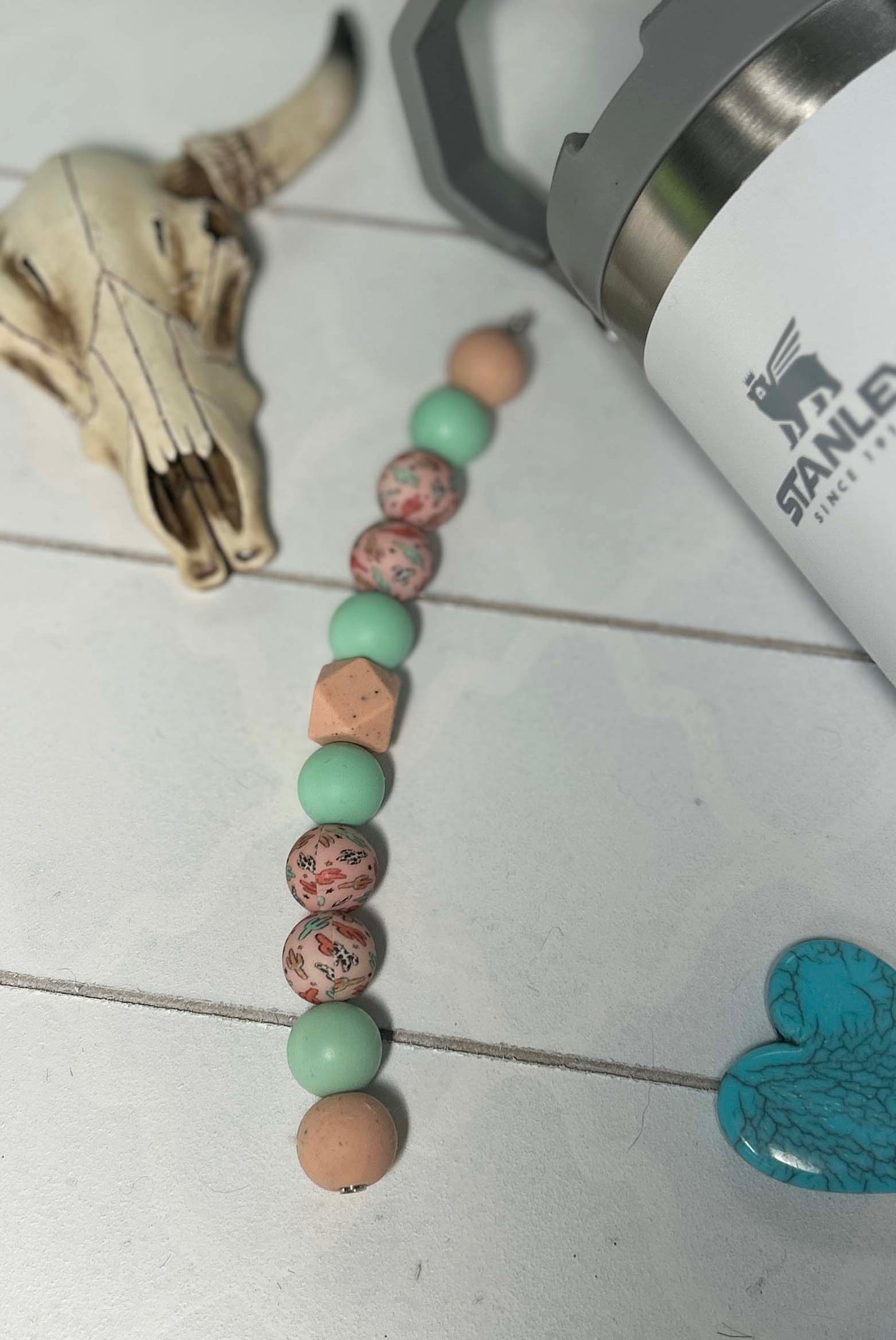 Boho Cactus Cup Charm