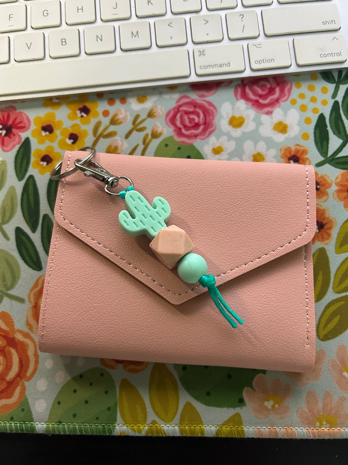 Boho Cactus Wristlet Keyring