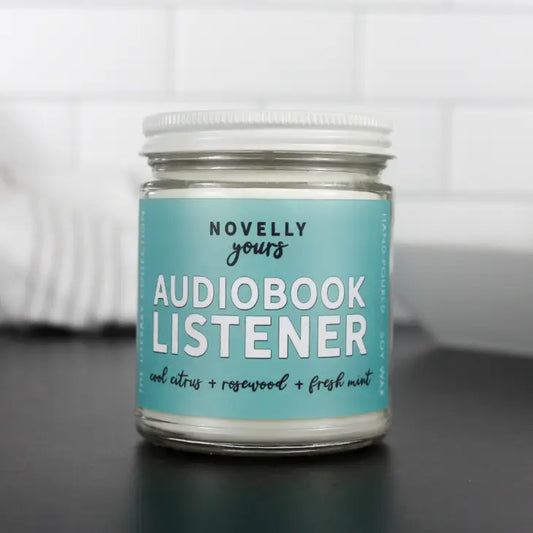 Audiobook Listener Candle from Novelly Yours