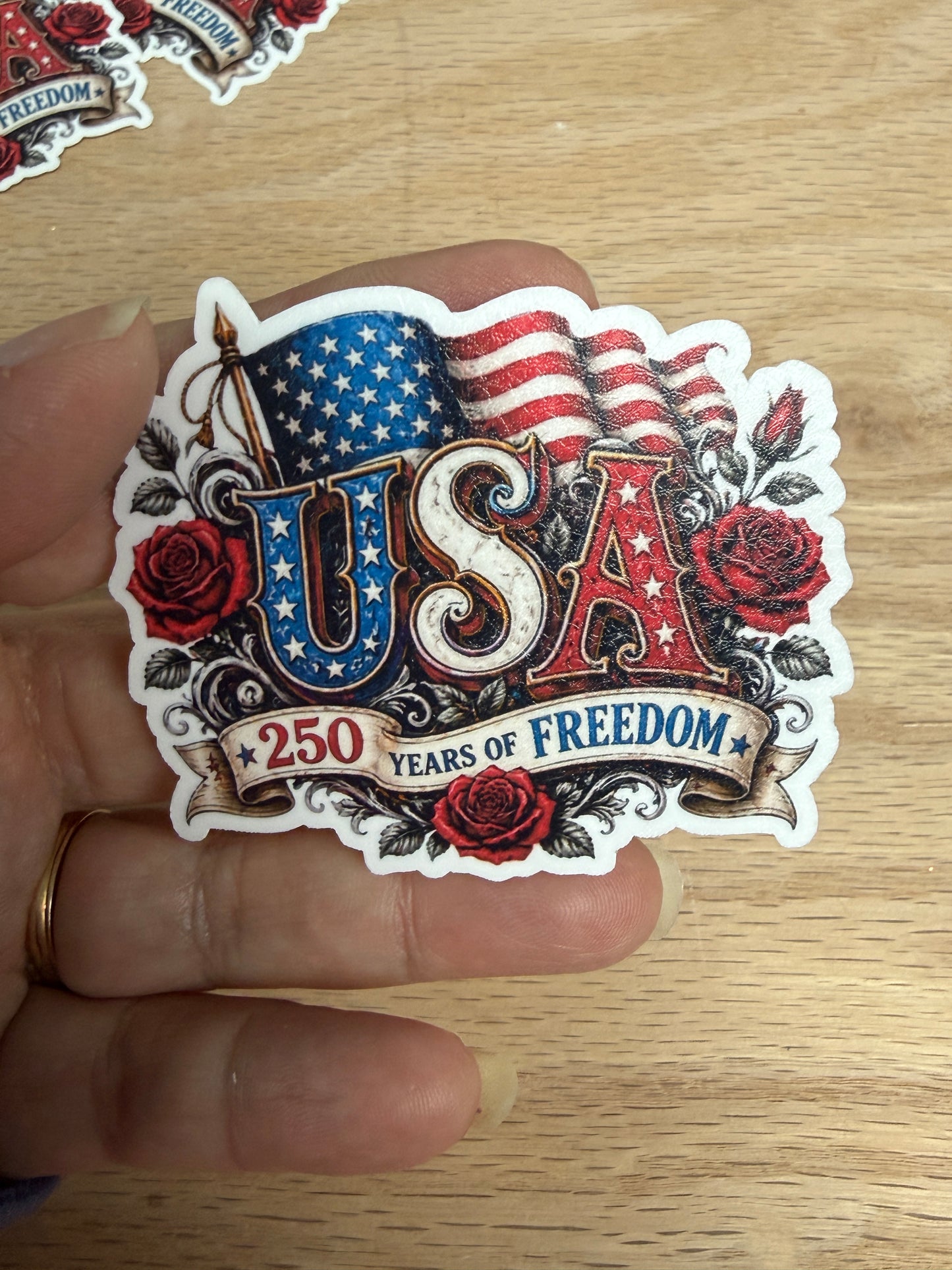 USA 250 Rustic Sticker