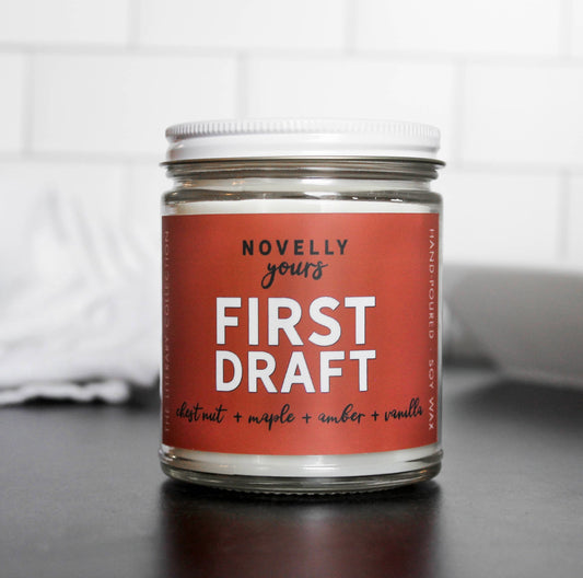 First Draft Candle from Novelly Yours