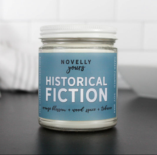 Historical Fiction Candle from Novelly Yours