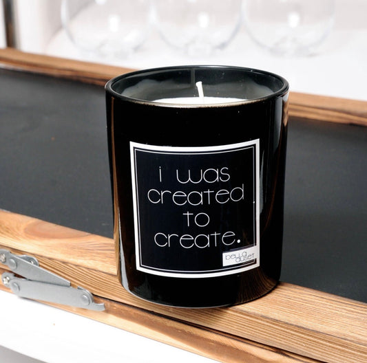 I was Created to Create Candle from Bella Auset