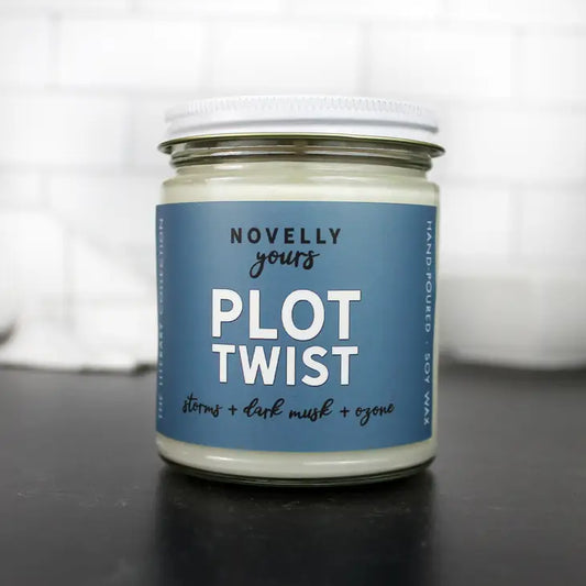 Plot Twist Candle from Novelly Yours