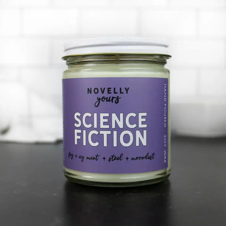 Science Fiction Candle from Novelly Yours